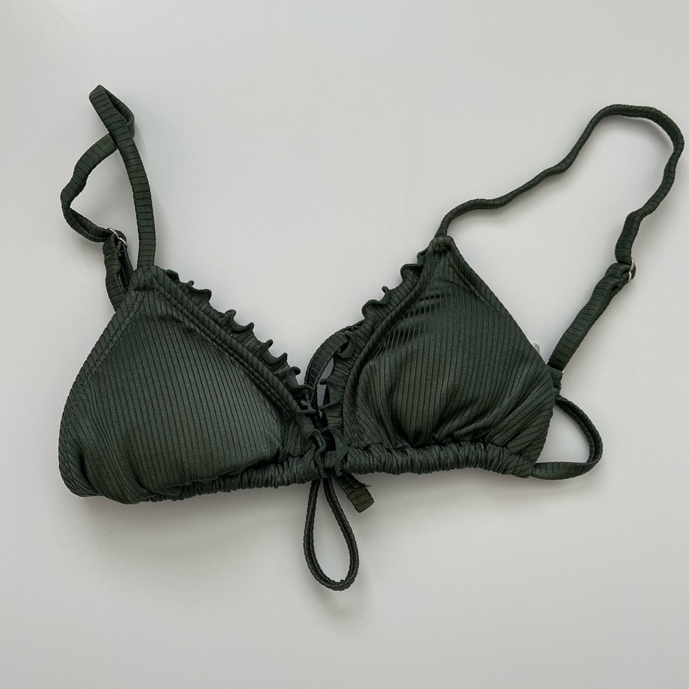 Green bikini top